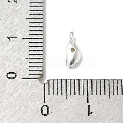 925 Sterling Silver Cubic Zirconia Moon Charms STER-R002-02S-05-1