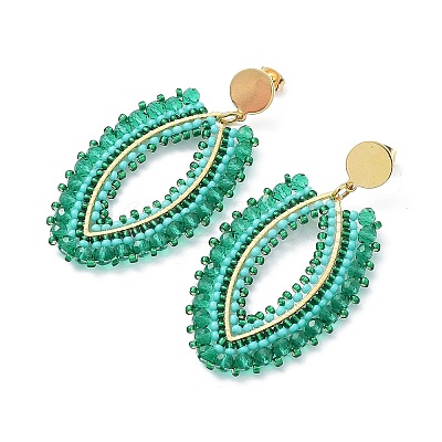 PVD Vacuum Plating 304 Stainless Steel Earrings STAS-D058-09G-1