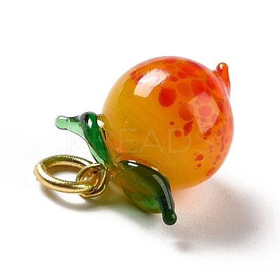 Handmade Lampwork Pendants LAMP-A150-04MG-A-1