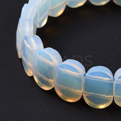 Opalite Oval Beaded Stretch Bracelet G-E010-01O-1