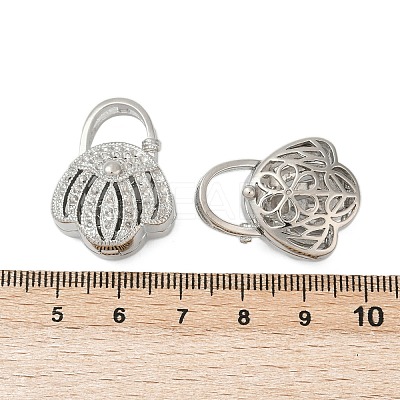 Brass Pendant Rhinestone Settings KK-G532-19P-1