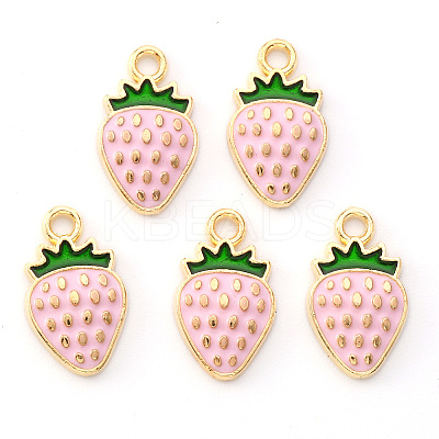 Light Gold Plated Alloy Enamel Pendants LS-X-ENAM-R136-20A-1