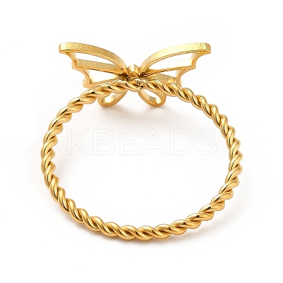 304 Stainless Steel Signet Finger Ring LS-RJEW-P036-01G-B-1