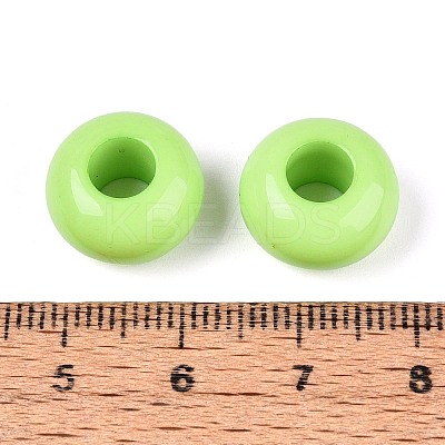 Opaque Acrylic European Large Hole Beads SACR-N019-03D-1