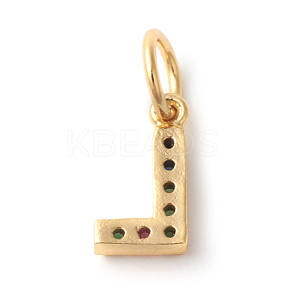 Brass Micro Pave Colorful Cubic Zirconia Charms LS-ZIRC-F092-01-L-1