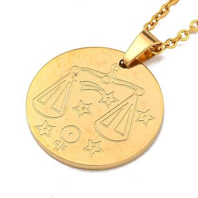 Constellation Pendant Necklaces NJEW-S422-04G-07-1