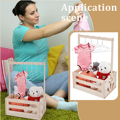 1 Bag Wooden Storage Box for Baby Products DJEW-UN0001-06-1