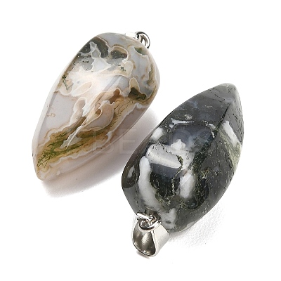 Natural Tree Agate Pendants GG-K002-16H-1