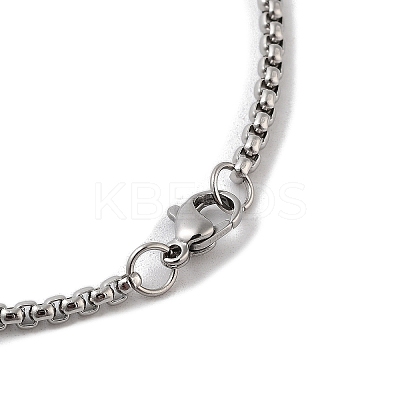 202 Stainless Steel Enamel Box Chain Sport Ball Pendant Necklaces for Men LS-NJEW-K380-01A-02-1