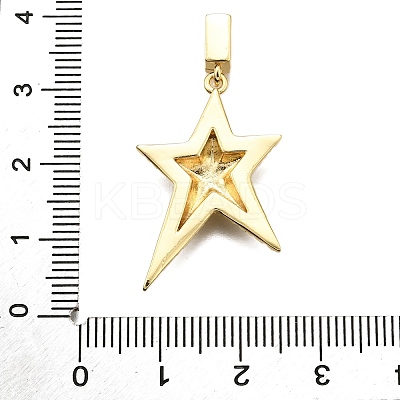 Brass Micro Pave Cubic Zirconia Pendants KK-K401-04A-G-1