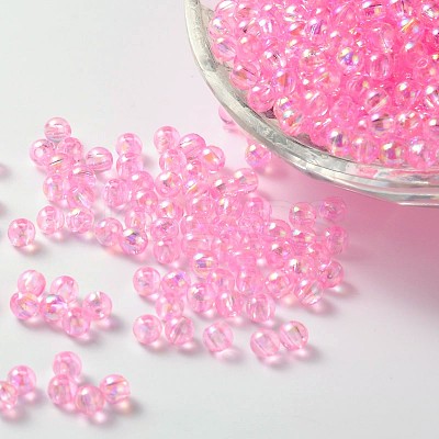 Eco-Friendly Transparent Acrylic Beads PL732-5-1