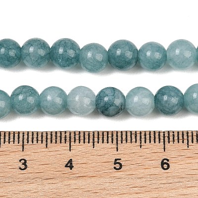 Natural Dyed White Jade Beads Strands GG-CBAEB22-B01-6mm-04-1