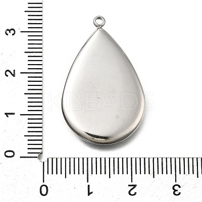 304 Stainless Steel Pave Natural Paua Shell Pendants STAS-Z125-01F-P-1
