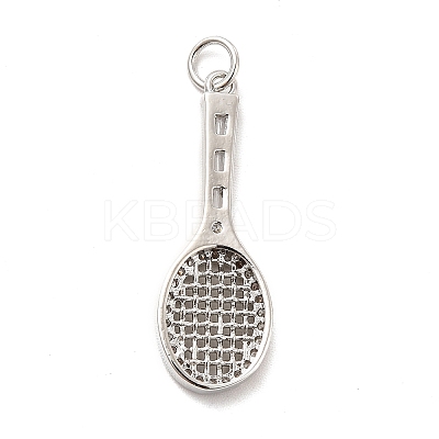 Rack Plating Brass Cubic Zirconia Pendants KK-K270-40P-1