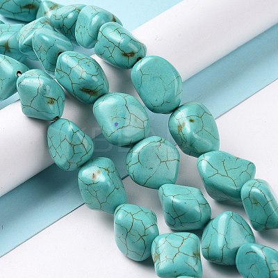 Synthetic Turquoise Beads Strands TURQ-G506-2-1