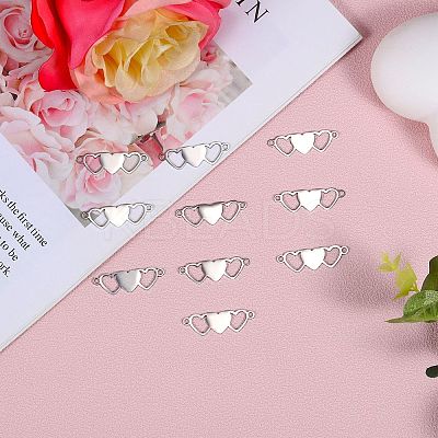 10Pcs Stainless Steel Connector Charms STAS-SZ0003-17C-1