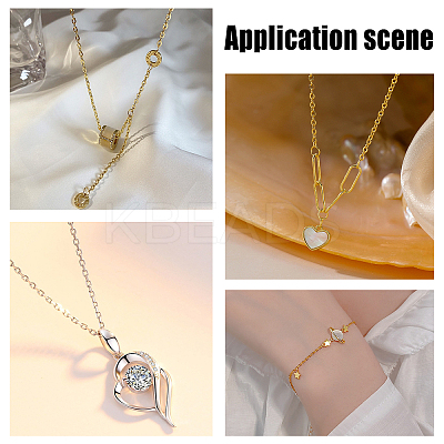 15.9~16.4 Feet Brass Heart Link Chains DIY-CA0002-22-1