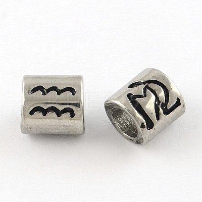 Tarnish Resistant Smooth Surface 304 Stainless Steel European Bead STAS-R079-A01-1