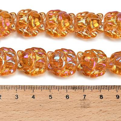 Electroplate Glass Bead Strands EGLA-H110-01HR-03-1