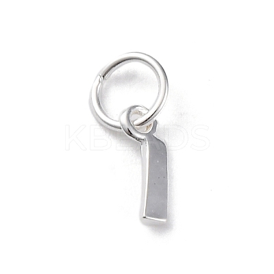 925 Sterling Silver Letter Charms STER-C012-01S-I-1