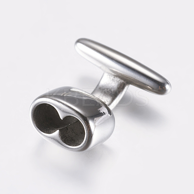 Non-Tarnish 316 Surgical Stainless Steel T Bar Hook Clasps STAS-K157-07P-1