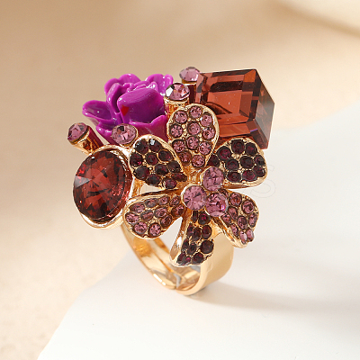 Personality Alloy Rhinestones Ring VB4094-5-1