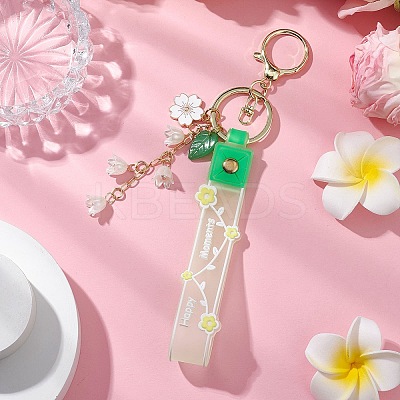 Flower PVC Rope Keychains KEYC-JKC00968-1