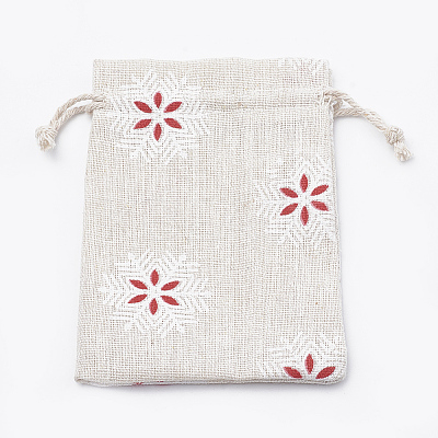 Polycotton(Polyester Cotton) Packing Pouches Drawstring Bags LS-ABAG-T006-A18-1
