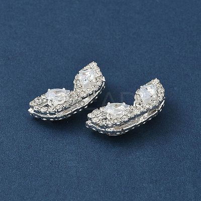 Brass Micro Pave Cubic Zirconia Beads KK-S336-09S-C-1