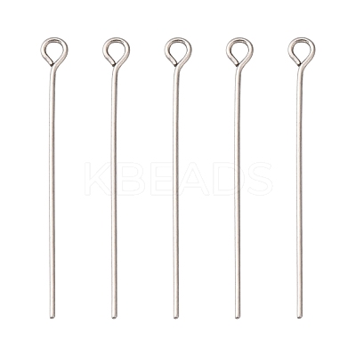 Tarnish Resistant 304 Stainless Steel Eye Pin X-STAS-R045-35mm-1