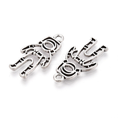 Tibetan Style Alloy Pendants PALLOY-T090-107AS-1