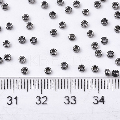 Electroplate Glass Seed Beads SEED-S042-01A-01-1
