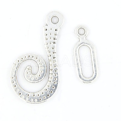 Tibetan Style Alloy Hook Clasps LF5077Y-1