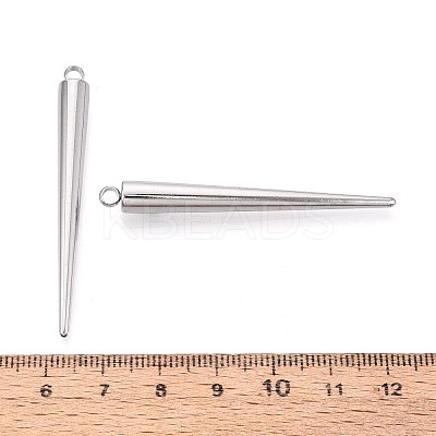 304 Stainless Steel Pendants STAS-T075-22F-P-1