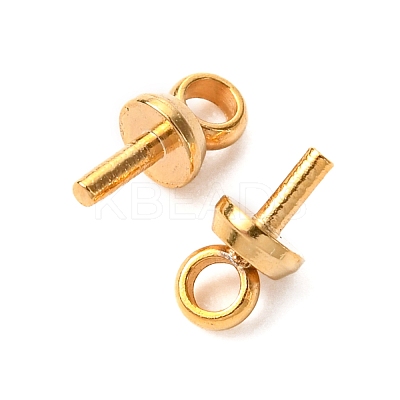 304 Stainless Steel Cup Pearl Peg Bails Pin Pendants STAS-H436-15-1