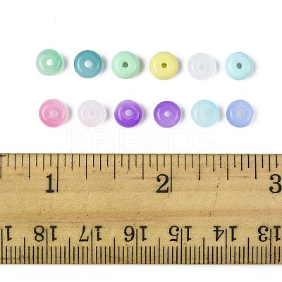 120Pcs Baking Paint Imitation Jade Glass Beads DGLA-FS0001-22-1