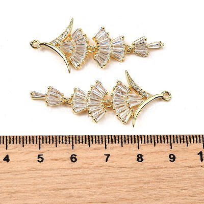 Brass Micro Pave Cubic Zirconia Pendants KK-F901-01G-G-1