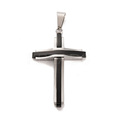 PVD Vacuum Plating 304 Stainless Steel Pendants STAS-Z080-07EB-1