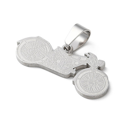Non-Tarnish 201 Stainless Steel Pendants LS-STAS-D041-15P-1