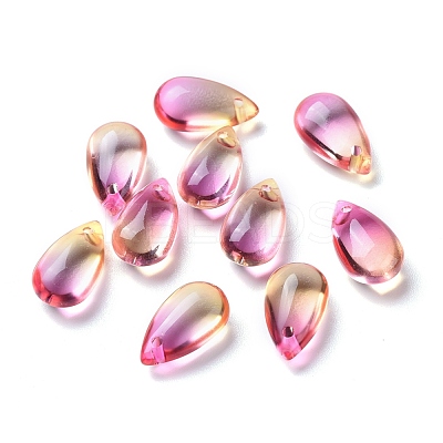 Transparent Glass Charms GLAA-O017-01-1