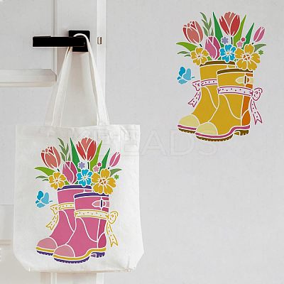 Large Plastic Reusable Drawing Painting Stencils Templates DIY-WH0202-233-1
