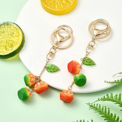 Orange Resin Keychain KEYC-YW00139-01-1