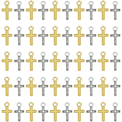 200Pcs 2 Colors Tibetan Style Alloy Pendants FIND-SC0019-83-1