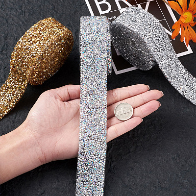 Glitter Resin Hotfix Rhinestone(Hot Melt Adhesive On The Back) OCOR-TA0001-14-1