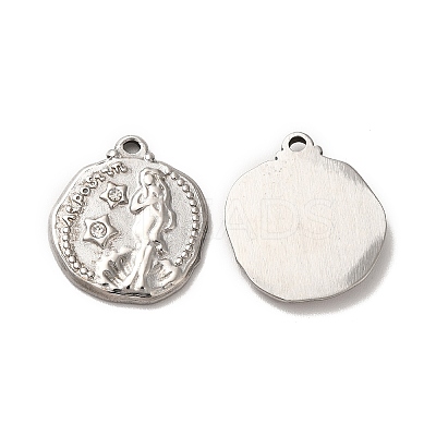 304 Stainless Steel Pendants STAS-A080-19P-1