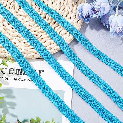 Polyester Braided Lace Trim OCOR-WH0074-92D-1