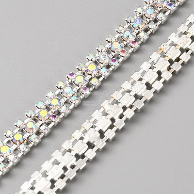 3 Yards Glass Rhinestone Trimming DIY-WH0671-320A-1