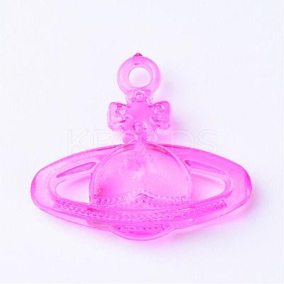 Transparent Acrylic Pendants TACR-S132-13-1