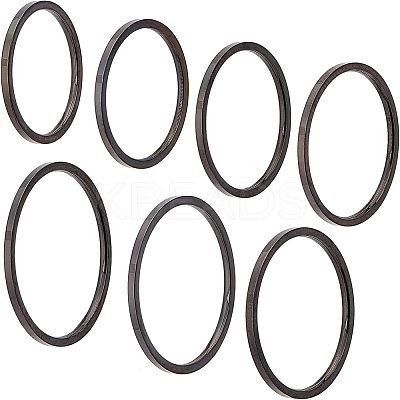 14Pcs 7 Size Polished Plain Dome Finger Ring for Girl Women RJEW-UN0001-06-1