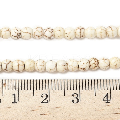 Synthetic Magnesite Beads Strands G-R016-A01-4mm-1